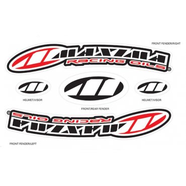 Наліпка Maxima Factory Front MX Fender [Red]