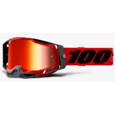Окуляри 100% RACECRAFT 2 Goggle Red - Mirror Red Lens