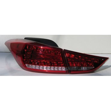 Hyundai Elantra MD оптика задняя красная LED стиль Audi