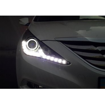 Hyundai  Sonata YF  оптика передняя черная