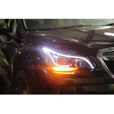 Subaru Forester SJ оптика передняя альтернативная ксеноновая с DRL