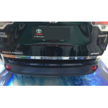 Toyota Highlander XU50 2014 накладка хром на заднюю дверь нижняя