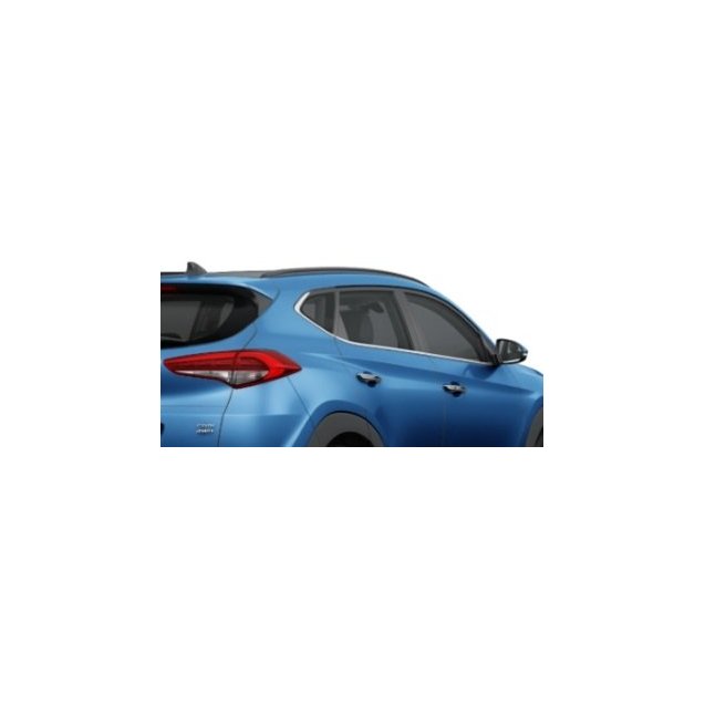 Hyundai Tucson TL 2015 накладки хром молдинги окон нижние