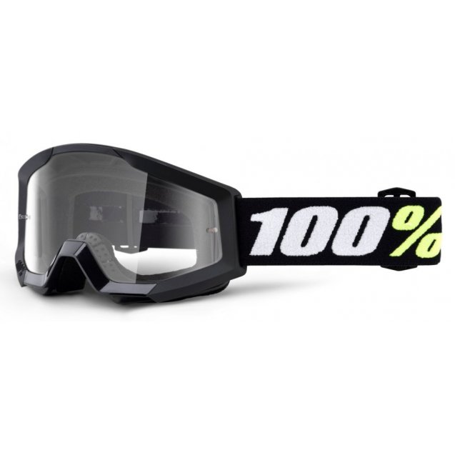 Дитячі окуляри 100% STRATA MINI Goggle Black - Clear Lens