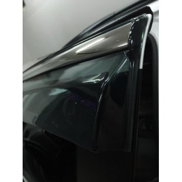 Mitsubishi Outlander 3  ветровики дефлекторы окон  ASP с молдингом нержавеющей стали / sunvisors