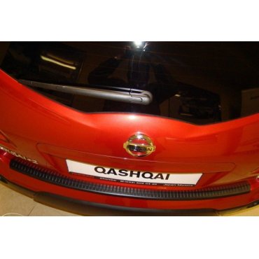 Nissan Qashqai +2 J10 Mk1 накладка защитная на задний бампер полиуретановая
