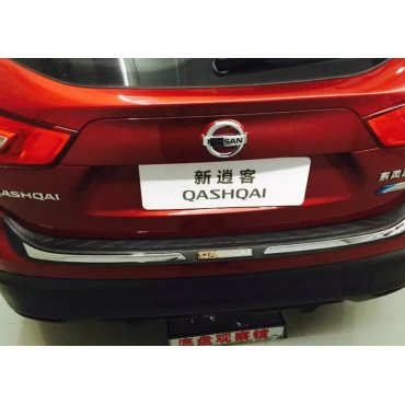 Nissan Qashqai J11 Mk2 накладка защитная на задний бампер ABS