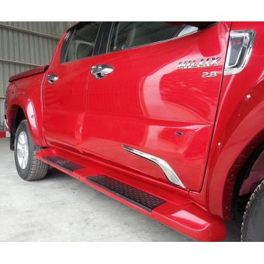 Toyota Hilux Revo 2014 молдинги дверные черные ABS wide type