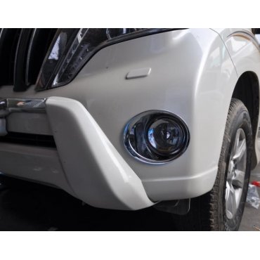 Toyota Prado 150 2014+ накладки хром на противотуманные фары