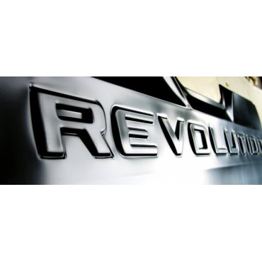 Toyota Hilux Revo 2014  накладка внешняя на задний борт Revolution черная 