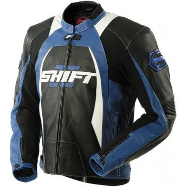 Куртка SHIFT SR-1 Leather Jacket [Black/Blue]