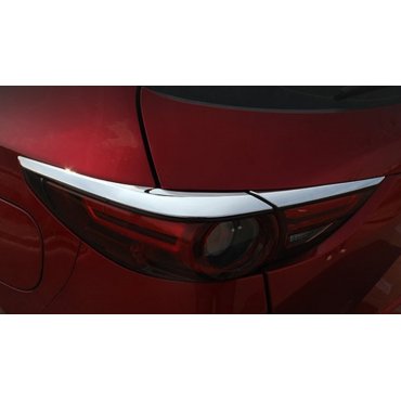 Mazda CX-5 2017+ накладки хром на задние фонари верхние