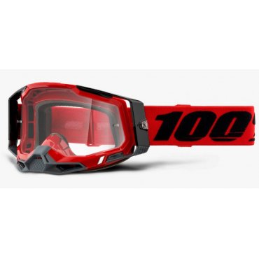 Окуляри 100% RACECRAFT 2 Goggle Red - Clear Lens