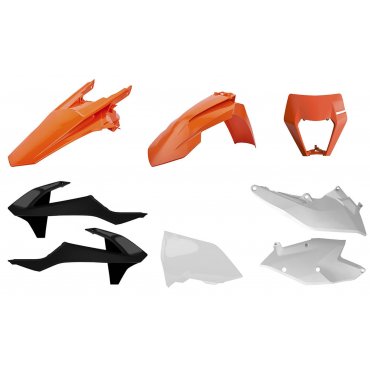 Пластик Polisport ENDURO kit - KTM (17-) [Orange/White]