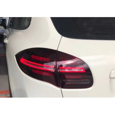 Porsche Cayenne 958 2011+ оптика задняя FULL LED тюнинг 2018+ look красная 