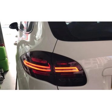 Porsche Cayenne 958 2011+ оптика задняя FULL LED тюнинг 2018+ look черная