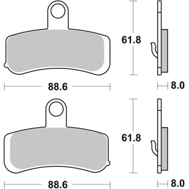 Гальмівні колодки SBS High Power Brake Pads