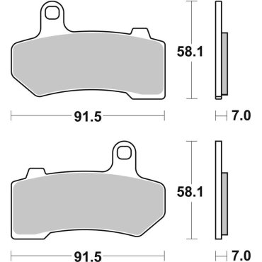 Гальмівні колодки SBS High Performance Front Brake Pads