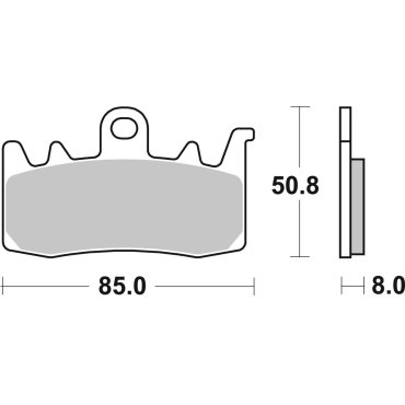 Гальмівні колодки SBS High Performance Front Brake Pads