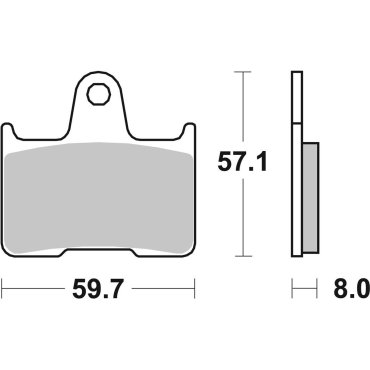 Гальмівні колодки SBS Racing Rear Brake Pads