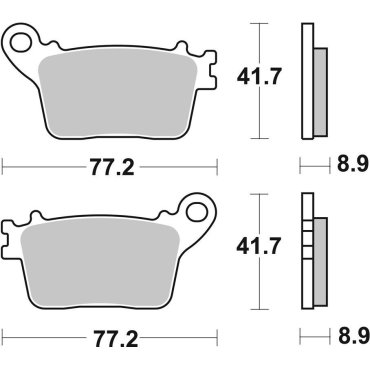 Гальмівні колодки SBS Racing Rear Brake Pads