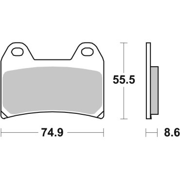 Гальмівні колодки Renthal RC-1 Sport Brake Pads/ HHP