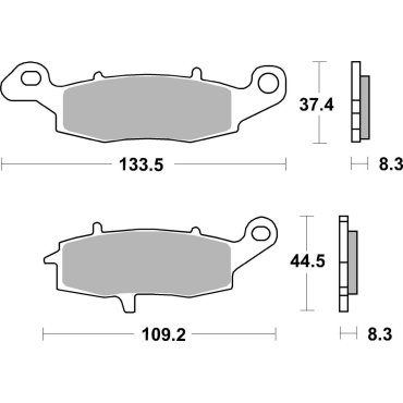 Гальмівні колодки SBS Standard Brake Pads