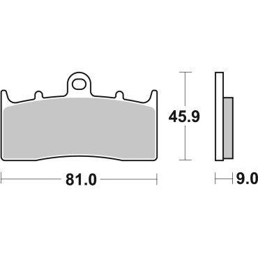 Гальмівні колодки SBS Standard Brake Pads