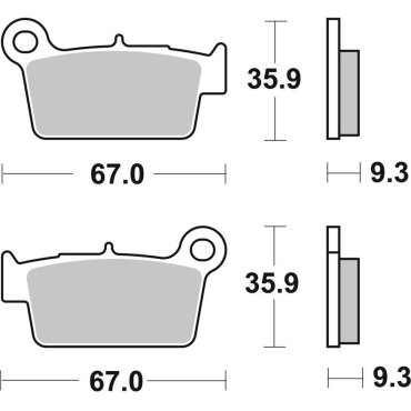 Гальмівні колодки SBS Standard Brake Pads