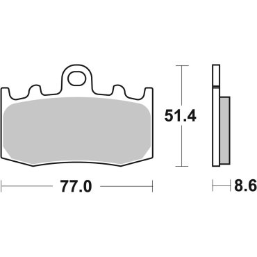 Гальмівні колодки SBS Standard Brake Pads