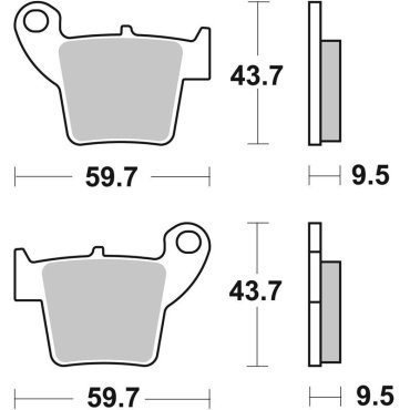 Гальмівні колодки SBS Comp Brake Pads