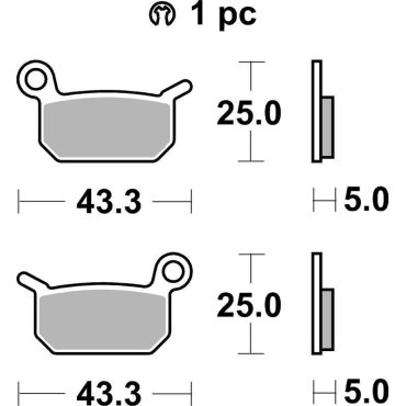 Гальмівні колодки Renthal RC-1 Works Brake Pads