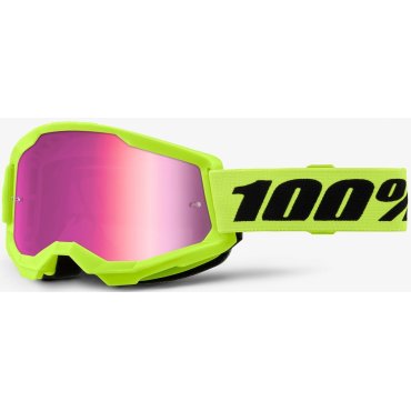 Окуляри 100% STRATA 2 Goggle [Neon Yellow]
