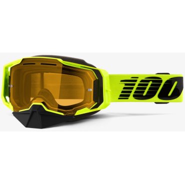 Окуляри 100% ARMEGA SNOWMOBILE Goggle Nuclear Citrus - Yellow Lens