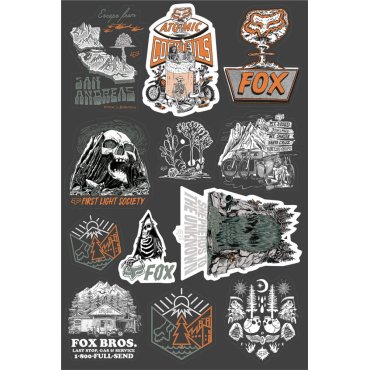 Лист наліпок FOX ATLAS STICKER KIT [Miscellaneous]