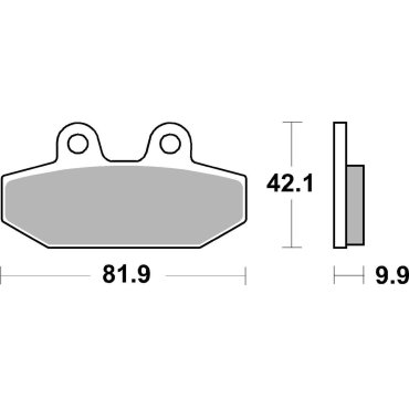 Гальмівні колодки SBS High Performance Rear Brake Pads