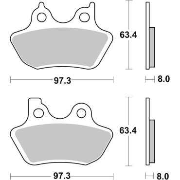 Гальмівні колодки SBS High Performance Rear Brake Pads