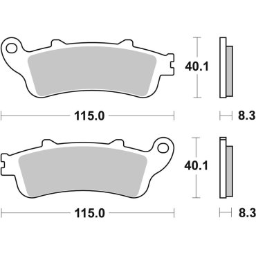 Гальмівні колодки SBS Standard Brake Pads