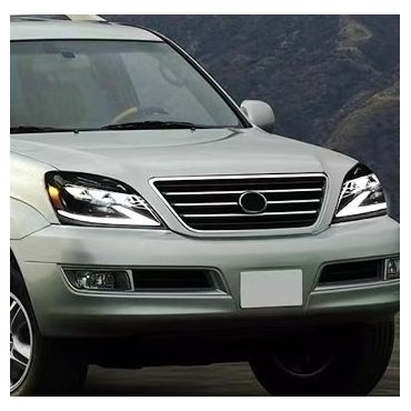 Lexus GX470 2003+ оптика передняя Full LED черная ZW