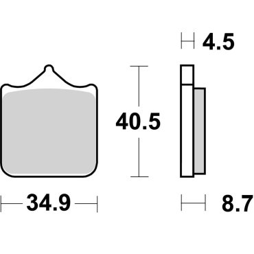 Гальмівні колодки SBS Track Days Front Brake Pads