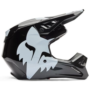 Шолом FOX V1 Helmet - SHIELD [Black]