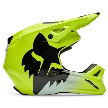 Шолом FOX YTH V1 Helmet - SHIELD [Flo Yellow]