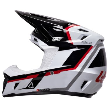 Шолом LEATT Moto 7.5 Helmet + Goggle [White/Red]