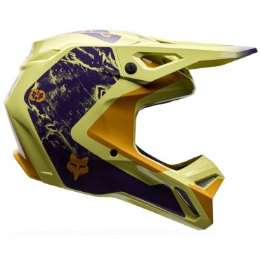 Шолом FOX V1 Helmet - IMAGE PRINT [Yellow]