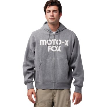 Толстовка FOX Oversize Zip Hoodie - MOTO-X [Graphite]
