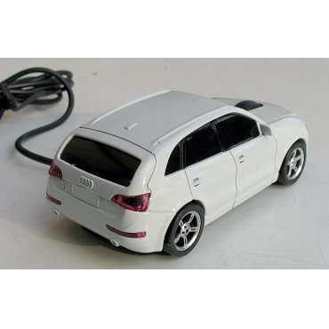 мышка компьютерная проводная Audi Q5 белая