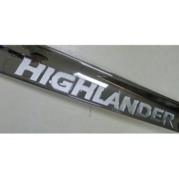 Toyota Highlander XU50 2014 накладка хром на бампер задний
