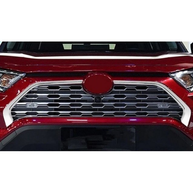 Toyota RAV 4 2019+ хром накладки на решетку радиатора