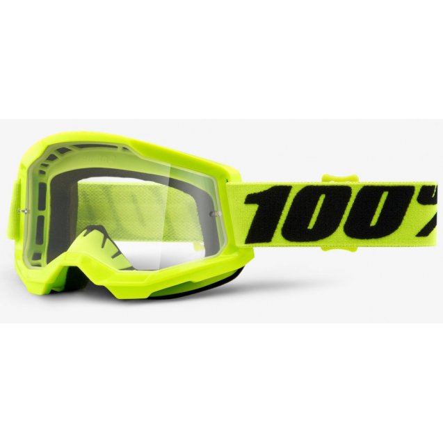 Дитячі окуляри 100% STRATA 2 Youth Goggle Fluo Yellow - Clear Lens