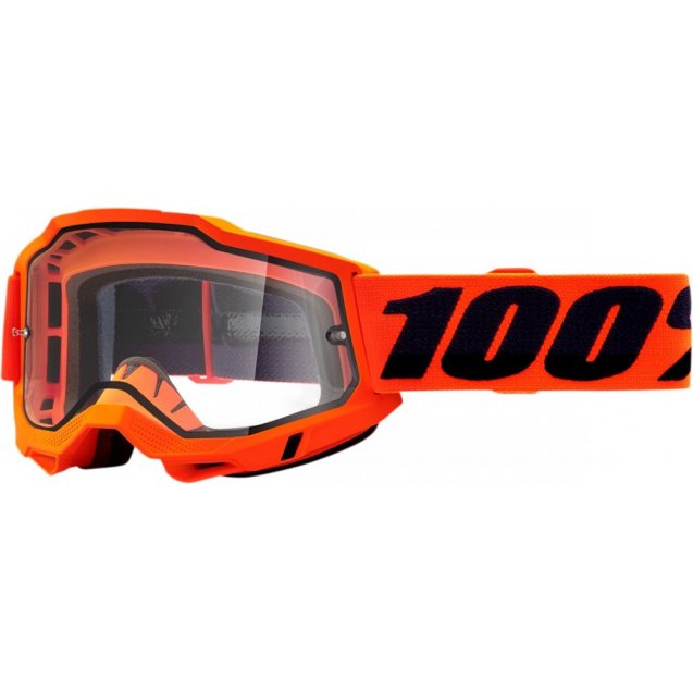 Окуляри 100% ACCURI 2 Enduro Goggle Neon Orange - Clear Dual Lens